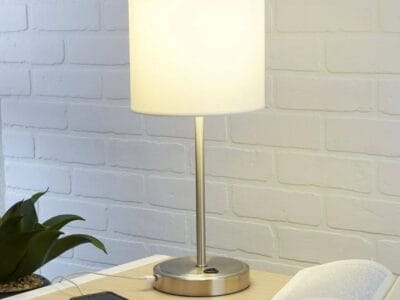 Intertek Silver Grab and Go Stick Lamp