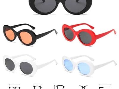 Vintage Color Lens UV400 Sunglasses for Women Men
