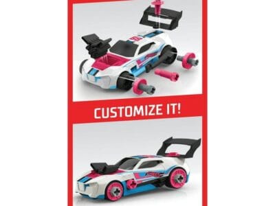 Hot Wheels Ready-to-Race Car Builder Set, Twinduction Vehicle, Kids Toys for Ages 3 up