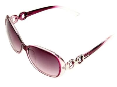 Retro UV400 UV Protection PC Frame AC Lens Sunglasses (Purple)