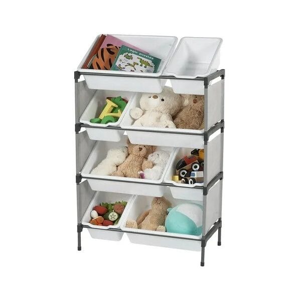 Mainstays Kids 8 Bin Toy Organizer