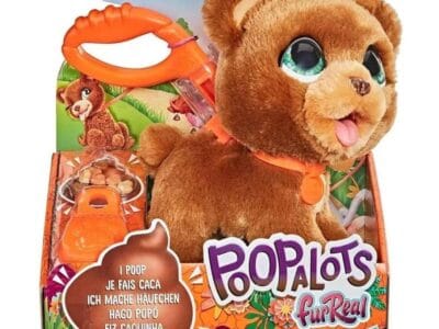 FurReal POOPALOTS Big Wags Baby Brown Bear Poops & Walks Hasbro Interactive Pet