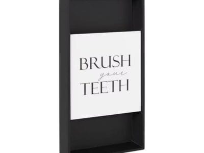 Hometrends Brosser les Dents Dimensional Wall Art