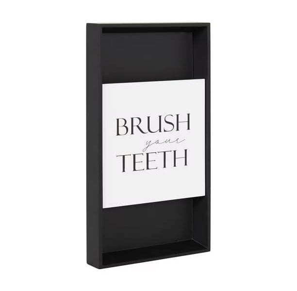 Hometrends Brosser les Dents Dimensional Wall Art