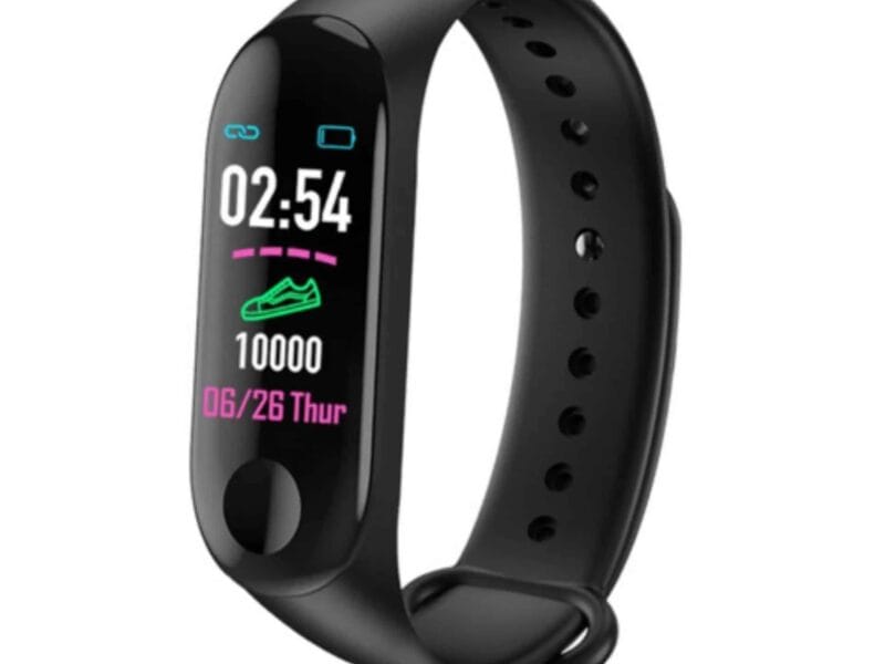 M3 0.96 inches TFT Color Screen Smart Bracelet IP67 Waterproof, Support Call Reminder-Heart Rate Monitoring-Blood Pressure Monitoring-Sleep Monitoring & Weather Forecast