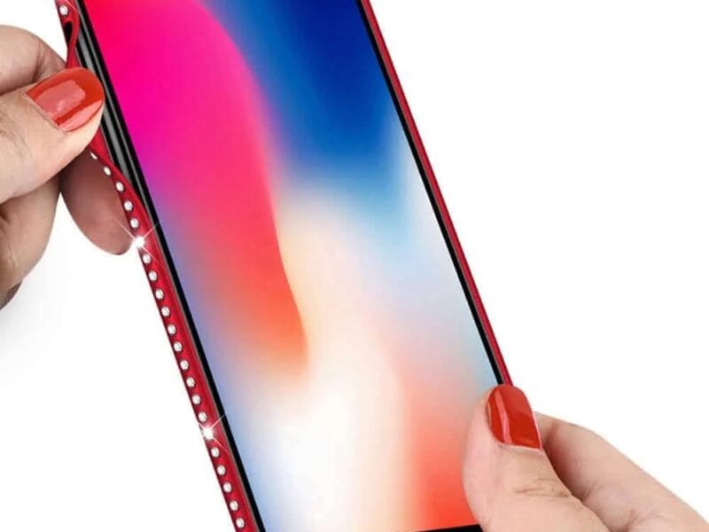 Secret Garden Pattern TPU + Glass Painted Blue Light Protective Back Cover Case – iPhone X