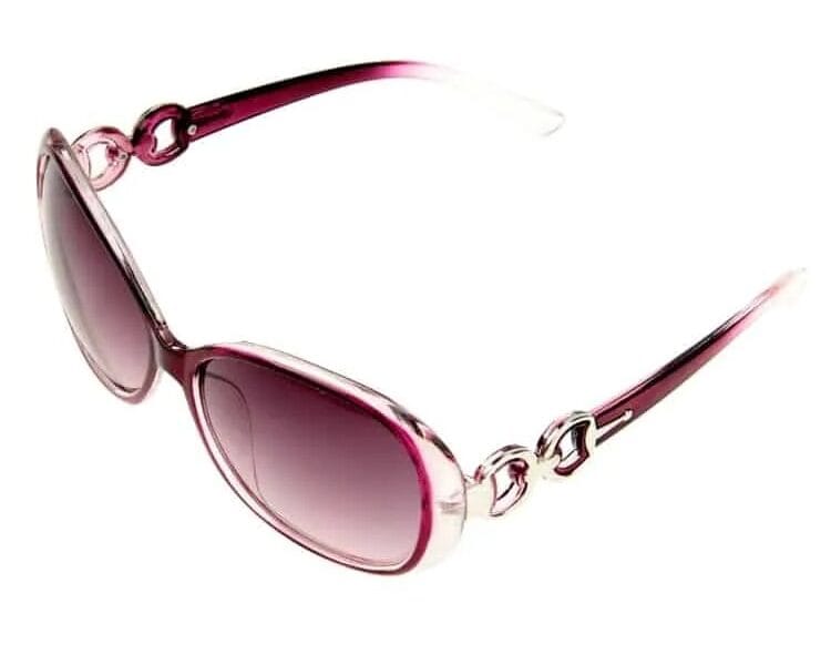 Retro UV400 UV Protection PC Frame AC Lens Sunglasses (Purple)