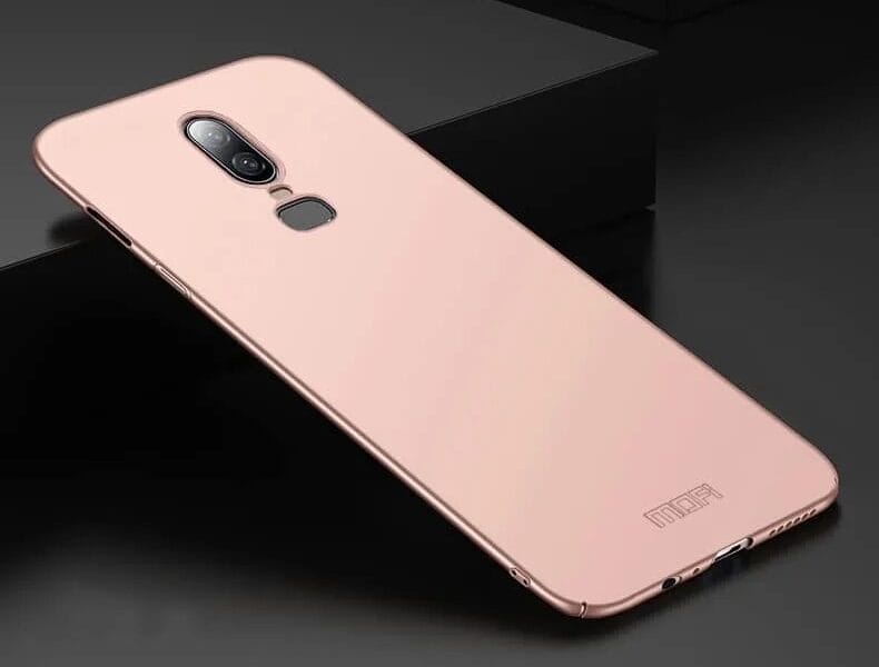 Ultra-thin Frosted PC Case for OnePlus 6 from MOFI (Rose Gold)