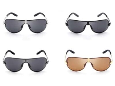 Sunglasses for Men HDCRAFTER E008 Fashion Ultraviolet-proof Polarized (Brown + Gold)