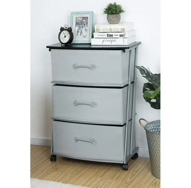 Mainstays 3 Drawer Fabric Dresser Storage