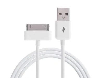 30 Pin to USB Data / Charging Cable for iPad 3/ iPad 2/ iPhone 4 & 4S, iPhone 3GS/3G, iPod touch, Length: 1m (White)