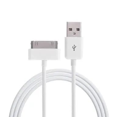 30 Pin to USB Data / Charging Cable for iPad 3/ iPad 2/ iPhone 4 & 4S, iPhone 3GS/3G, iPod touch, Length: 1m (White)