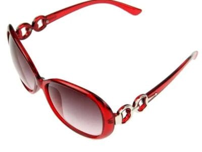 Retro UV400 UV Protection PC Frame AC Lens Sunglasses (Wind Red)