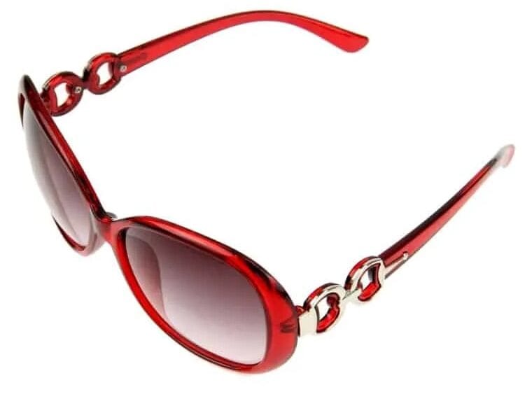 Retro UV400 UV Protection PC Frame AC Lens Sunglasses (Wind Red)