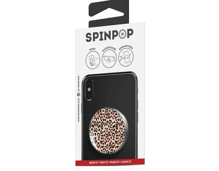Spinpop Phone Grip – Psychedelic Flower Pink