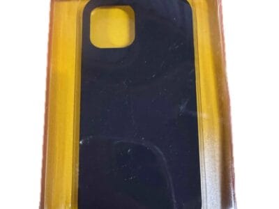 Blackweb Hard-Shell Silicone iPhone 12-12 Pro Case Black