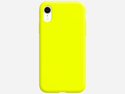 Black Web Yellow Iphone XS Silicone Phone Case