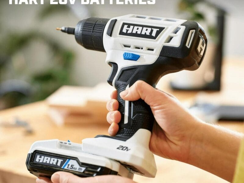 HART 20V Drill/Impact Kit work with 1.5Ah Lithium-Ion Batteries, 3-Jaw - Batteries not Included
