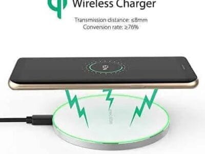 Qi Standard Ultra-thin Aluminum Alloy Fast Wireless Charger