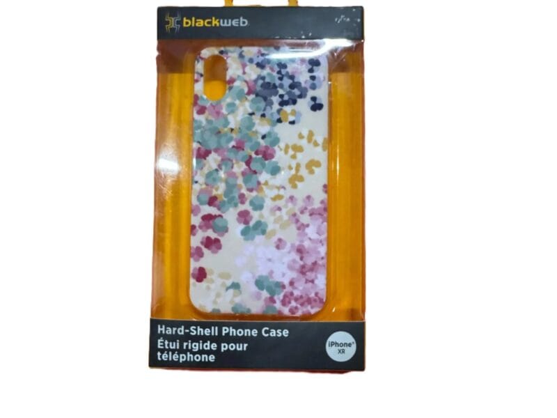 Blackweb Hard Cover Phone Case Floral Design iPhones XR
