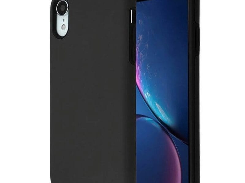 Blackweb Silicone Phone Case iPhone XR Black