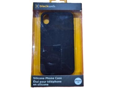 Blackweb Silicone Phone Case iPhone XR Black