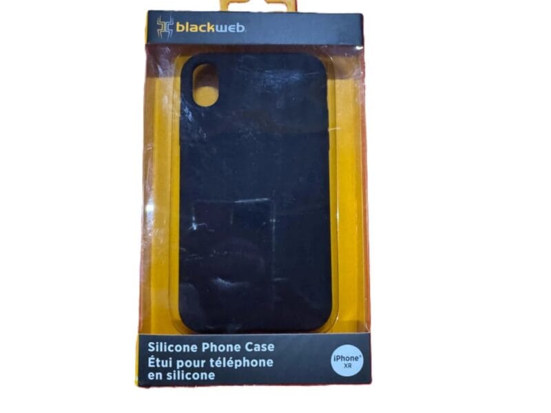 Blackweb Silicone Phone Case iPhone XR Black
