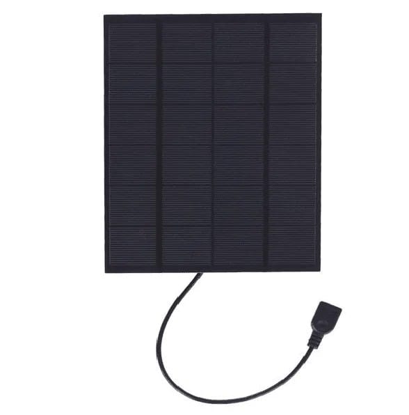 Portable Outdoor Sports Necessity 3.5W 5V A-grade Monocrystalline Silicon Solar Panel Charger with Standard USB Charging Cable