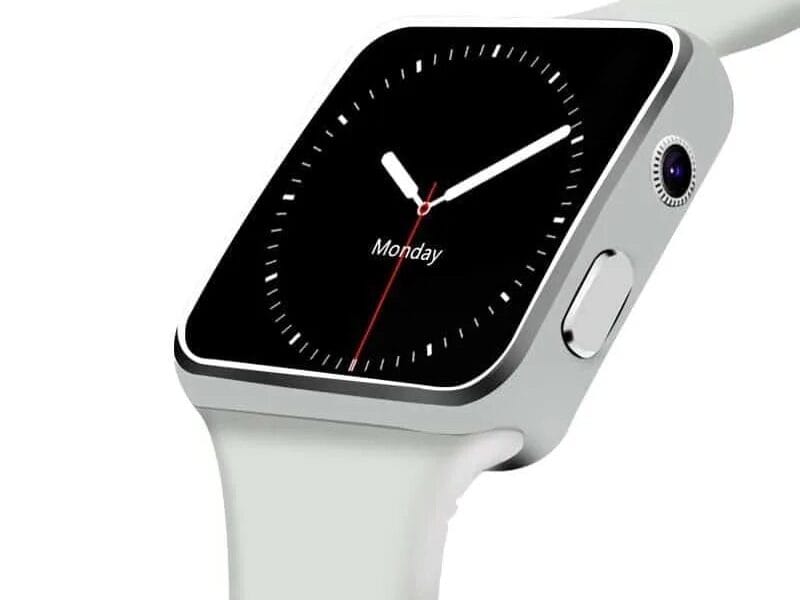 X6 Smart Watch with Camera Touch Screen Support SIM TF Card Bluetooth Smartwatch for iPhone Xiaomi Android Phone(White)