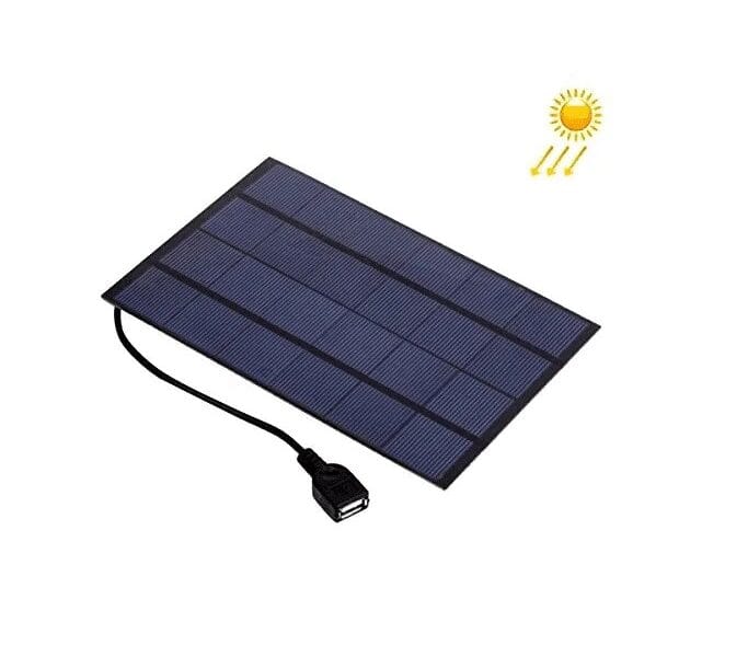 Portable Outdoor Sports Necessity 3.5W 5V A-grade Monocrystalline Silicon Solar Panel Charger with Standard USB Charging Cable