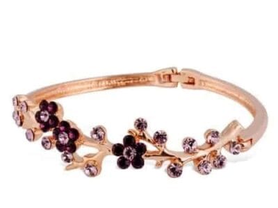 Crystal Alloy Bracelet (Rose Gold)