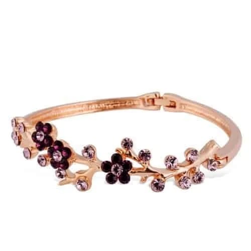 Crystal Alloy Bracelet (Rose Gold)