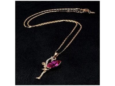 Fairy Crystal Zircon Pendant Necklace (Gold)