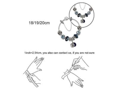Fashion Ethnic Style Boho Blue Sky Star Moon Bead Bracelets 18cm