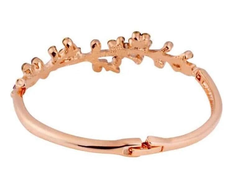 Crystal Alloy Bracelet (Rose Gold)