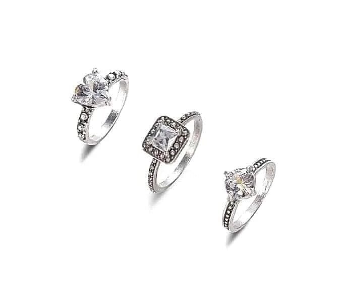 Fashion Rings With Zircon Inlaid For Women