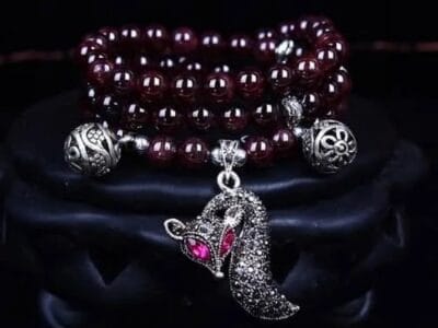 Fashion Jewelry Accessory Garnet Beads Bracelet (Garnet)