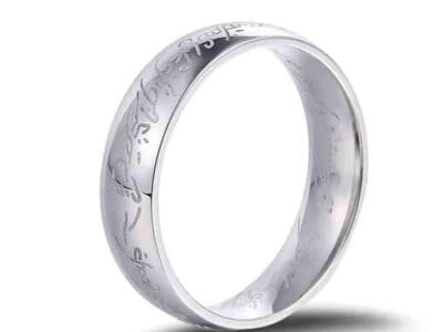 Titanium Steel Ring (Silver) US Size 10