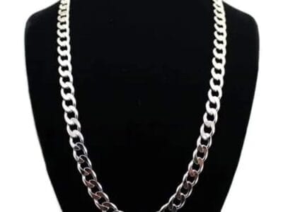Europe and America Fashion Alloy Chain Hip Hop Simple Long Necklace (Platinum)