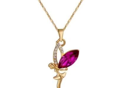 Fairy Crystal Zircon Pendant Necklace (Gold)