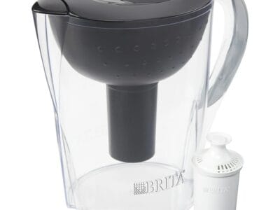 Brita Pacifica Plastic 10-Cup Black Water Filter Pitcher