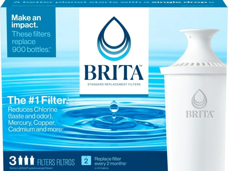 Brita Standard Water Filter Replacement Filters for Pitchers and Dispenser BPA Free 3 Count