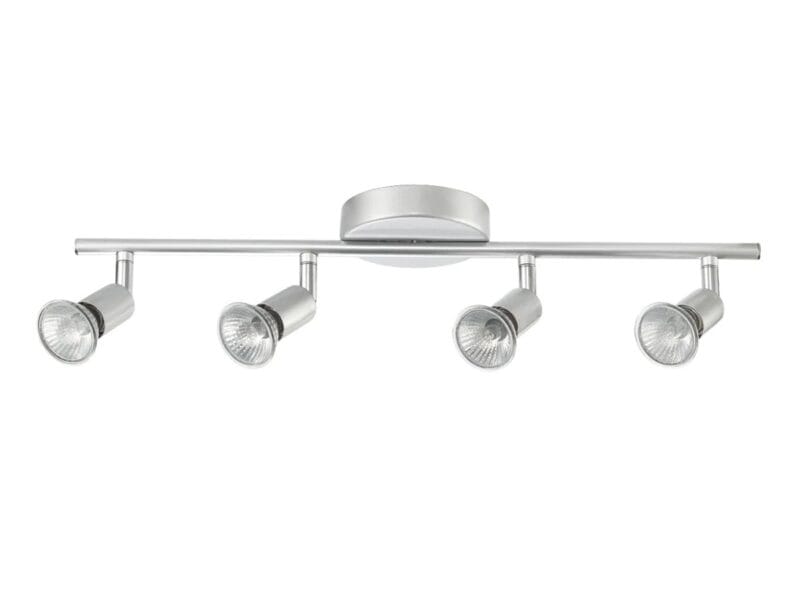 Globe Electric Payton 4-Light Matte Silver Track Lighting Kit