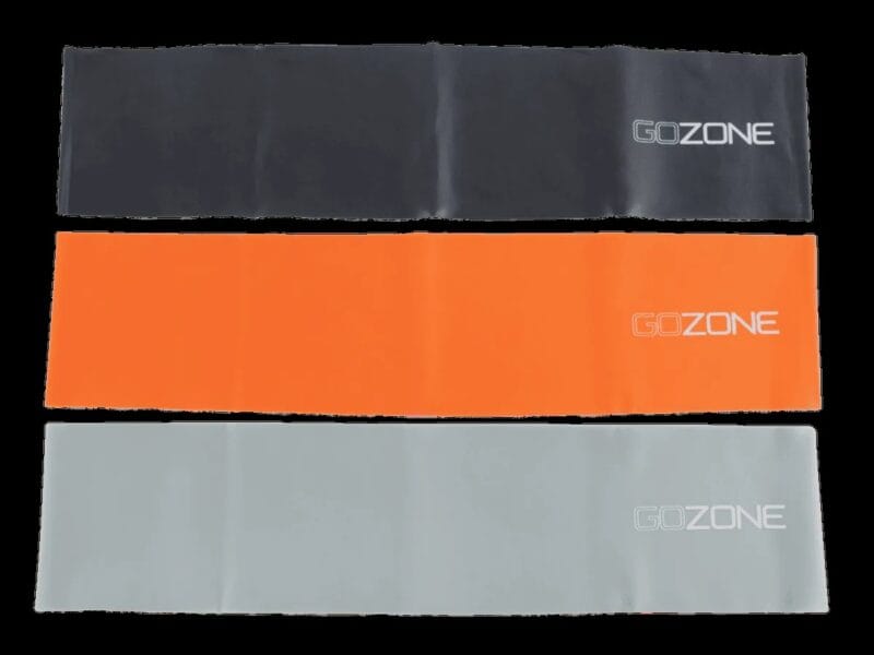 GoZone 3-PACK LOOPED RESISTANCE BANDS – BLACK/ORANGE/WHITE