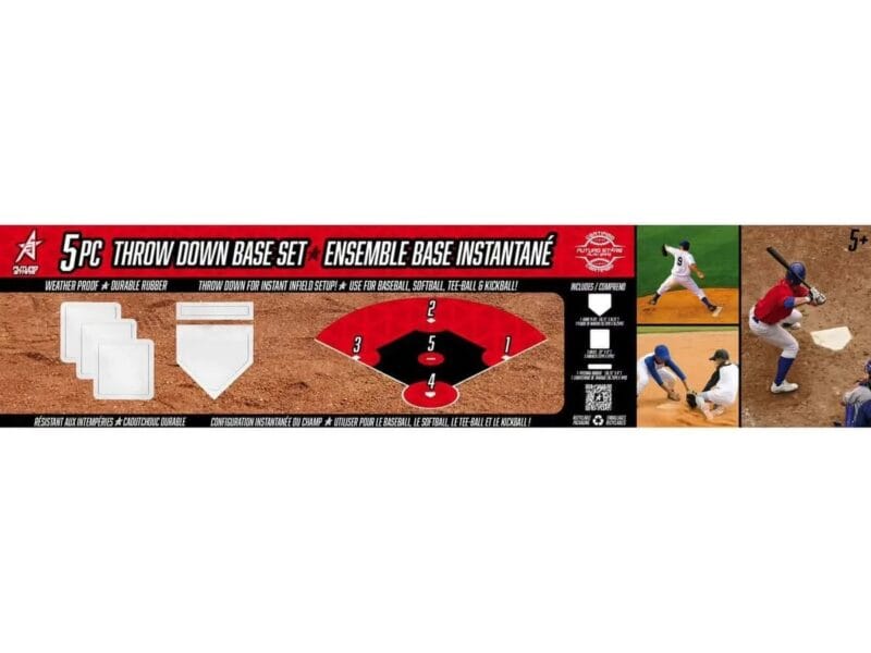 Future Stars 5-Piece Throw Down Base Set, Set of 5 Rubber Bases