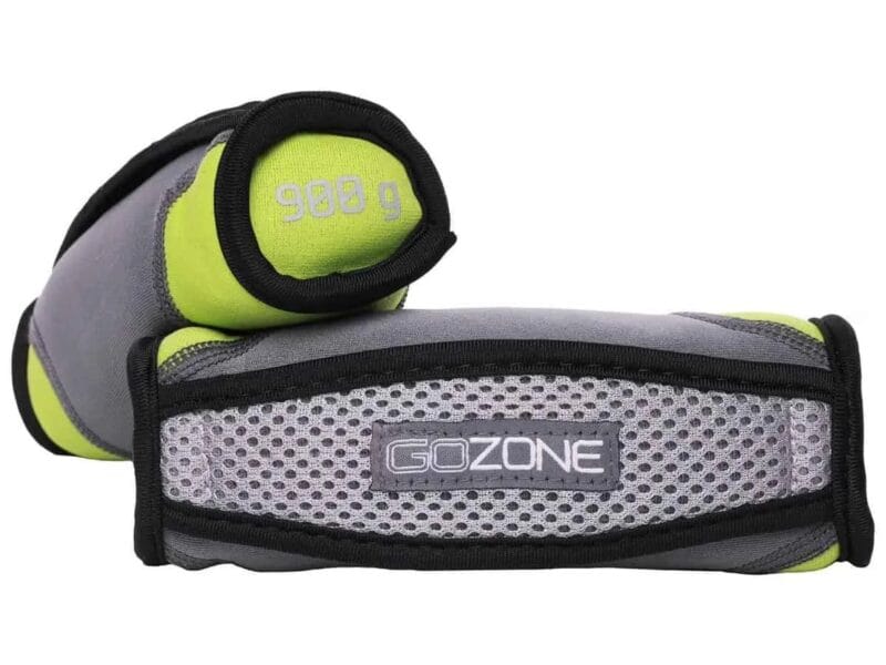 GoZone 4 LB WALKING DUMBBELLS – GREY/GREEN