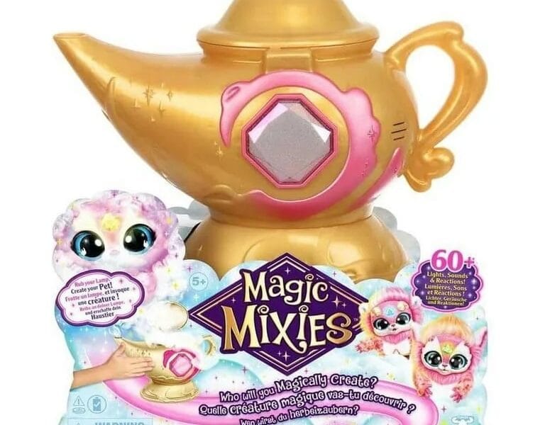 Magic Genie Lamp with Interactive 8″ Pink Plush Toy