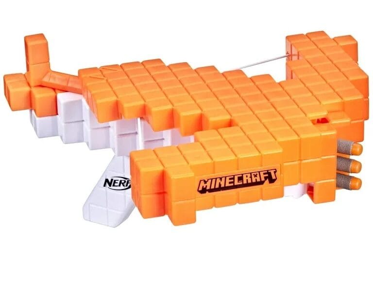 Nerf Minecraft Pillager’s Crossbow Dart-Blasting Crossbow, Real Crossbow Action