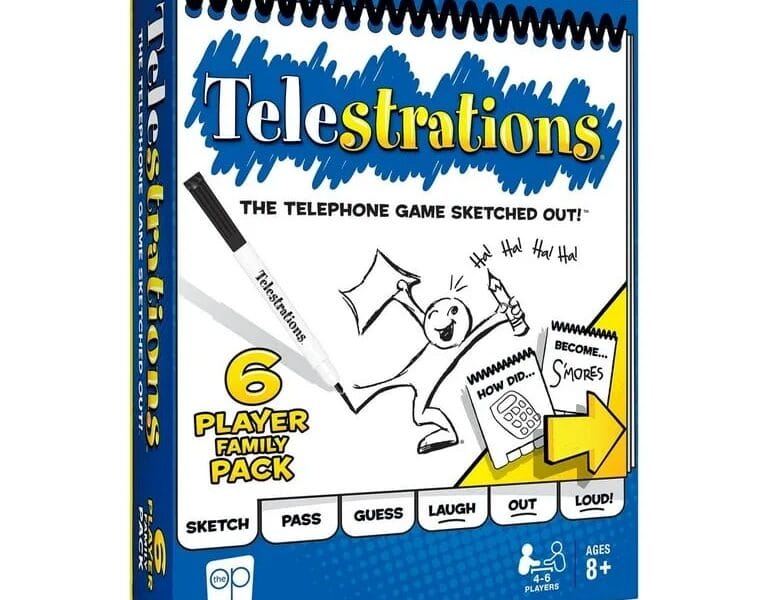 Telestrations 6-Player Family Pack Game, by USAopoly