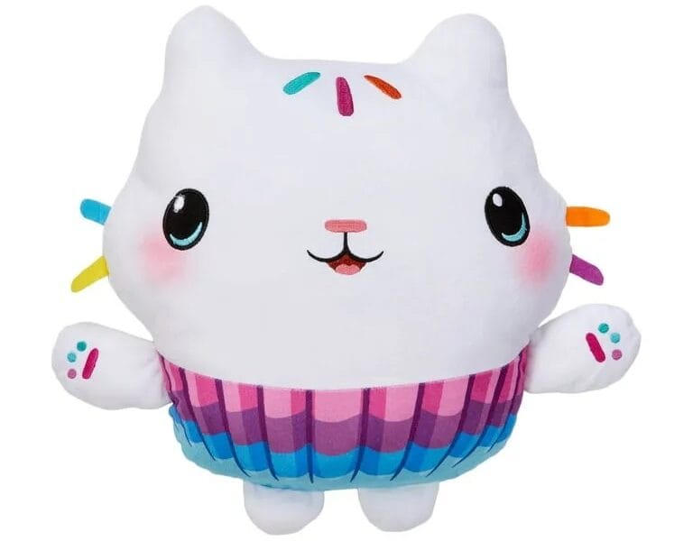 Gabby’s Dollhouse Kids Bedding Plush Cuddle and Decorative Pillow Buddy, DreamWorks